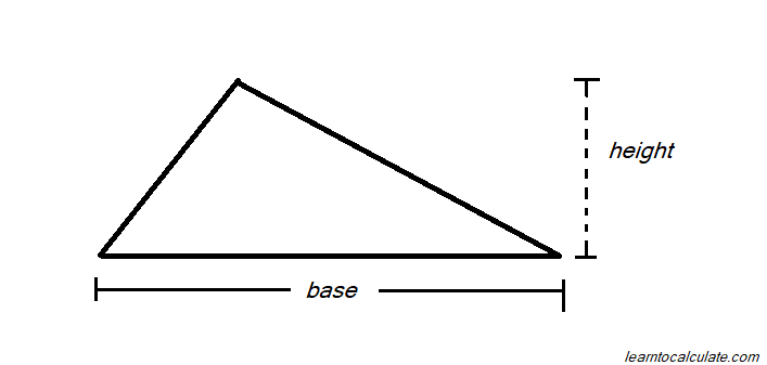 how to calculate area of a triangle