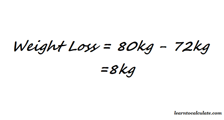 Calculate Weight Loss