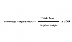 how do you figure out the percentage of weight loss