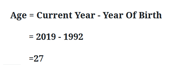 How To Calculate Age From Date Of Birth.