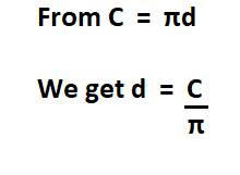 How to Calculate Diameter from Circumference.