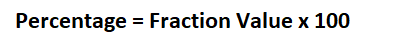 How To Calculate Percentage From Fraction