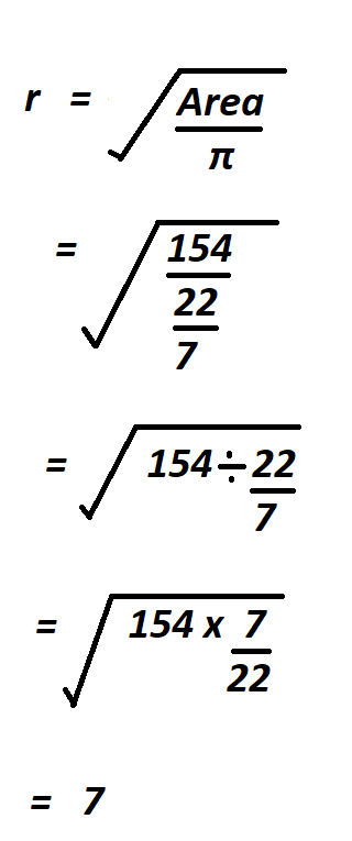 How to Calculate Radius of a Circle from Area.