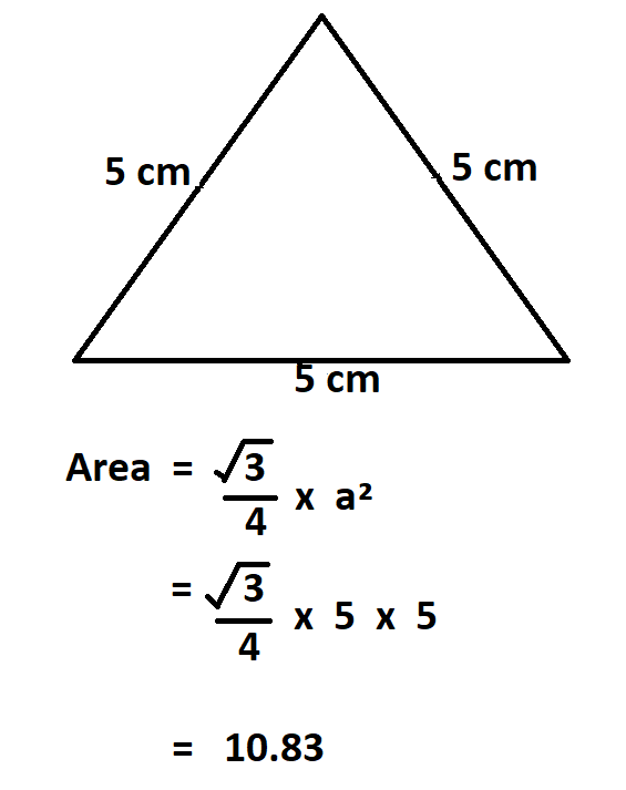 How to Calculate Area of an Equilateral Triangle.