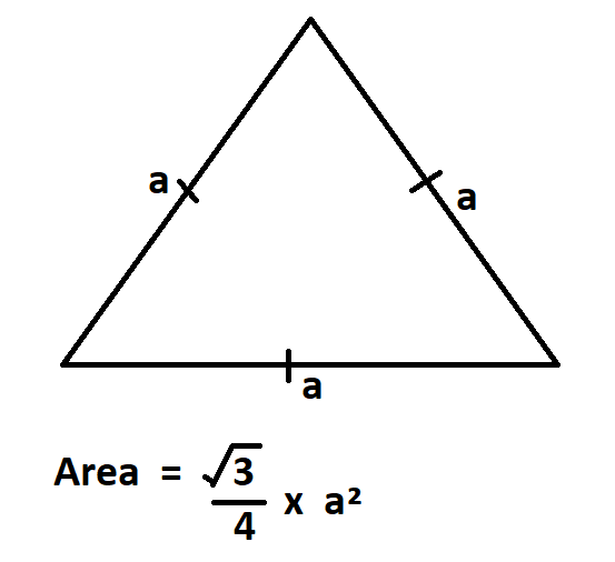 How to Calculate Area of an Equilateral Triangle.