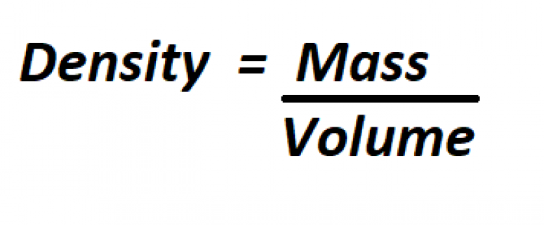 How to calculate mass from density 