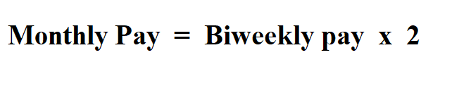 Calculate Monthly Income from Biweekly Paycheck .