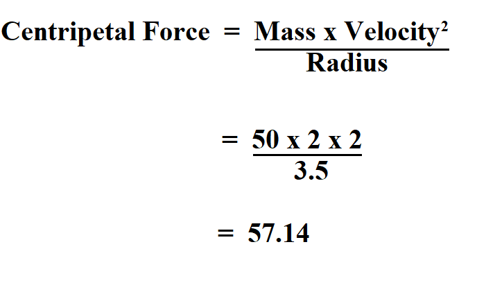  Calculate Centripetal Force.