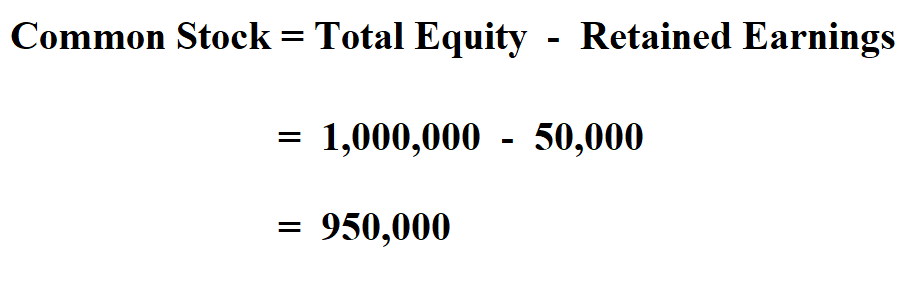  Calculate Common Stock.