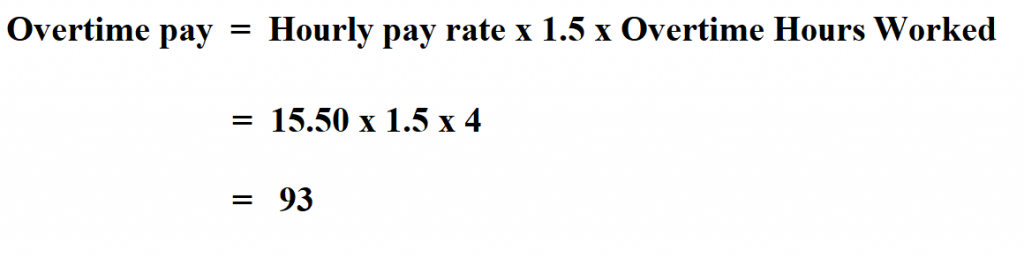 Calculate Overtime Pay.