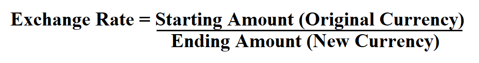 Calculate Exchange Rate. 