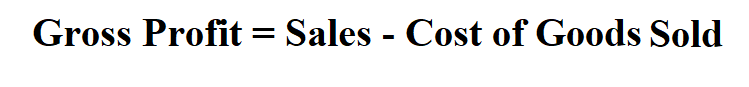 Calculate Gross Profit.