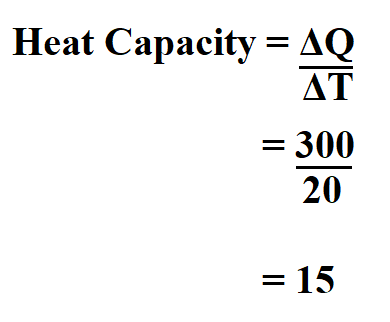 Calculate Heat Capacity. 