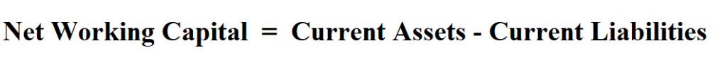  Calculate Net Working Capital.