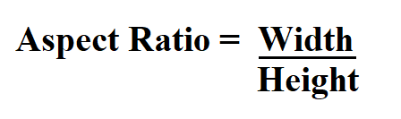 Calculate Aspect Ratio.
