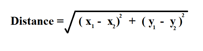 Calculate Distance Between Two Points.