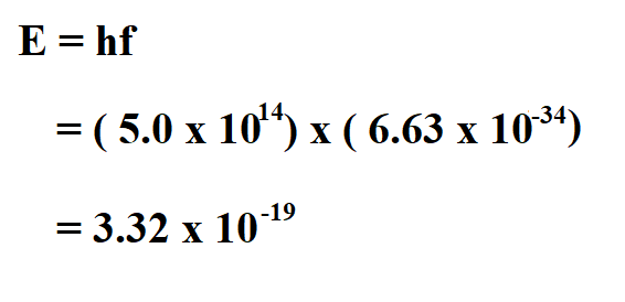 Calculate Energy of a Photon.