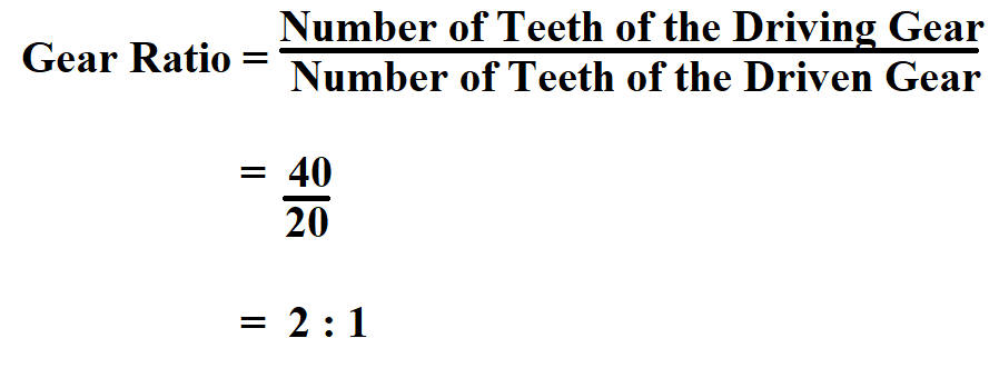  Calculate Gear Ratio.