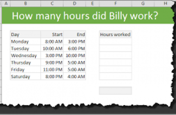 How to Calculate Hours Worked.