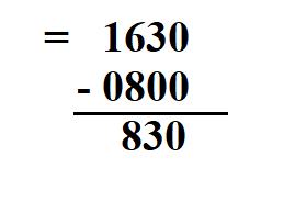 Calculate Hours Worked.