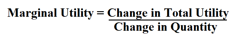 Calculate Marginal Utility.