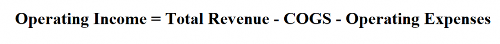  Calculate Operating Income.