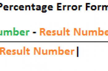 percent error recovery calculate percentage absolute estimated difference value between