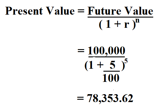 Calculate Present Value.