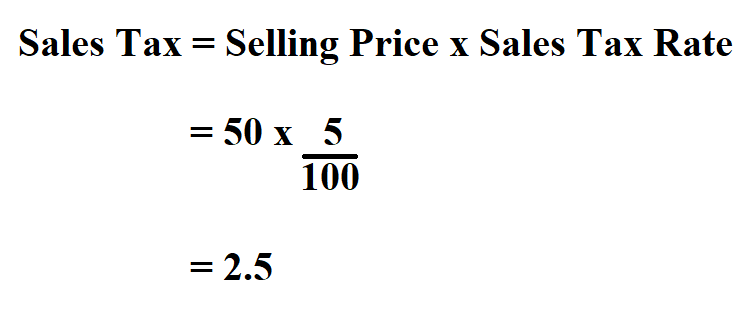 Calculate Sales Tax.