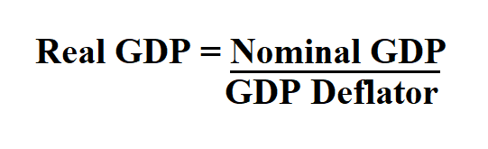 Calculate Real GDP.