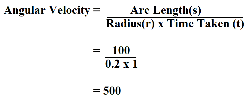  Calculate Angular Velocity.