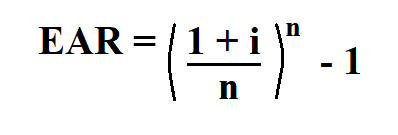 Calculate Effective Annual Rate.