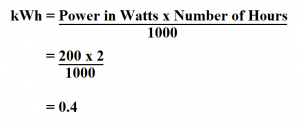 Kwh to mwh calc
