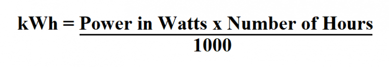 How to Calculate kWh.