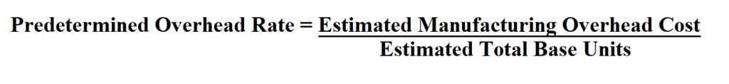 Calculate Predetermined Overhead Rate.