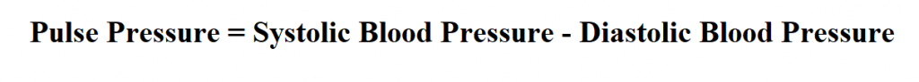 Calculate Pulse Pressure.