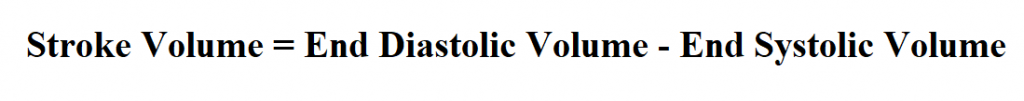 Calculate Stroke Volume.