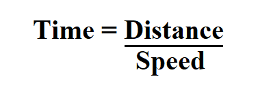 Calculate Time from Speed.