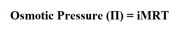 Calculate Osmotic Pressure.