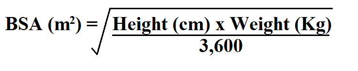 How to Calculate BSA.