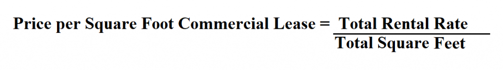 Price per Square Foot Commercial Lease.