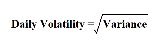 Calculate Daily Volatility.