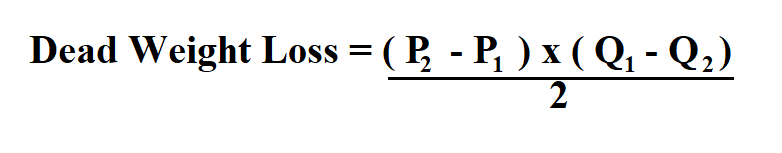 Calculate Dead Weight Loss.