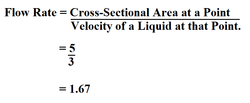Calculate Flow Rate.