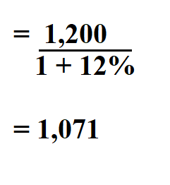  Sales Tax Backwards from Total. 