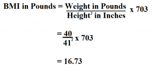 how to calculate your bmi in pounds and inches
