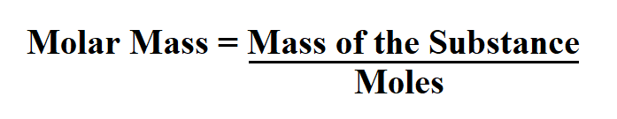 Calculate Molar Mass.