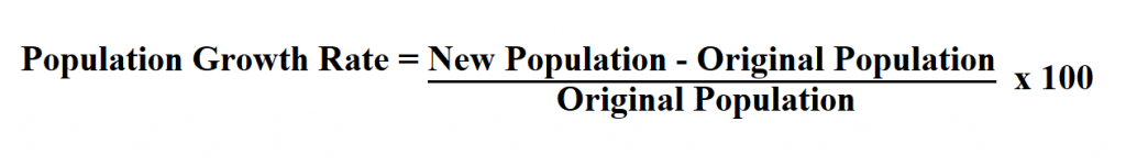 Calculate Population Growth Rate.