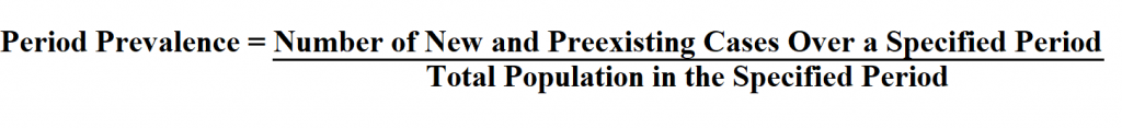 Calculate Period Prevalence.