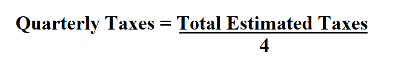 Calculate Quarterly Taxes.